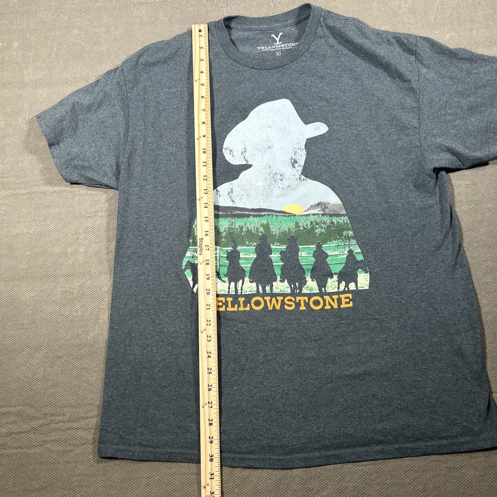 Yellowstone T Shirt Silhouette Size XL Gray - Picture 4 of 5